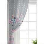 Gri Zeminde Baby Shower Özel Tasarım Çocuk Odası Fon Perde Realhomes