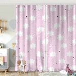 Gri Zeminde Yalnız Bulut Çocuk Odası Fon Perde Realhomes