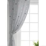 Gri Zeminde Renkli Kalpler Çocuk Odası Fon Perde Realhomes