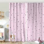 Gri Zeminde Unicorn Tasarımlı Çocuk Odası Fon Perde Realhomes