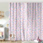 Mavi Zeminde Rengarenk Kalpler Çocuk Odası Fon Perde Realhomes