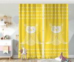 - Rh-CPerde-4378-Sari-Zeminde-Baykus-Ozel-Tasarimli-Bebek-Odasi-Fon-Perde - Realhomes Sarı Zeminde Baykuş Özel Tasarımlı Bebek Odası Fon Perde Realhomes