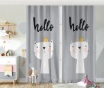 - Rh-CPerde-4383-Hello-Kedicik-Ozel-Tasarimli-Bebek-Odasi-Fon-Perde - Realhomes  Hello Kedicik Özel Tasarımlı Bebek Odası Fon Perde Realhomes