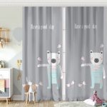 Pembe Zeminde Ayıcık Bebek Odası Fon Perde Realhomes