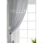 Gri Zeminde Sevimli Ayıcık Motifli Bebek Odası Fon Perde Realhomes