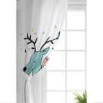 - Rh-CPerde-4432-Beyaz-Zeminde-Mavi-Geyik-Cizimli-Bebek-Odasi-Fon-Perde-1 - Realhomes  Beyaz Zeminde Mavi Geyik Çizimli Bebek Odası Fon Perde Realhomes