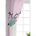 - Rh-CPerde-4434-Pembe-Zeminde-Mavi-Geyik-Cizimli-Bebek-Odasi-Fon-Perde-1 - Realhomes  Pembe Zeminde Mavi Geyik Çizimli Bebek Odası Fon Perde Realhomes