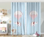 - Rh-CPerde-4438m-Mavi-Zeminde-Ucan-Fil-Desenli-Bebek-Odasi-Fon-Perde - Realhomes  Mavi Zeminde Uçan Fil Desenli Bebek Odası Fon Perde Realhomes