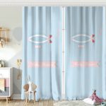 Beyaz Zeminde Balon Tasarımlı Bebek Odası Fon Perde Realhomes