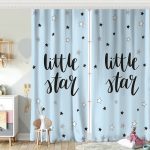 Pembe Zeminde Little Star Yıldız Tasarımlı Bebek Odası Fon Perde Realhomes