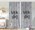 - Rh-CPerde-4482-Gri-Zeminde-Little-Star-Yildiz-Tasarimli-Bebek-Odasi-Fon-Perde - Realhomes  Gri Zeminde Little Star Yıldız Tasarımlı Bebek Odası Fon Perde Realhomes