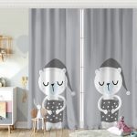 Pembe Zeminde Ayıcık Tasarımlı Bebek Odası Fon Perde Realhomes