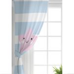 - Rh-CPerde-4500m-Mavi-Cizgiler-Uzerine-Pembe-Yildiz-Tasarimli-Bebek-Odasi-Fon-Perde-1 - Realhomes  Mavi Çizgiler Üzerine Pembe Yıldız Tasarımlı Bebek Odası Fon Perde Realhomes