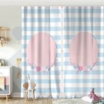 Gri Zeminde Sevimli Geyik Tasarımlı Bebek Odası Fon Perde Realhomes