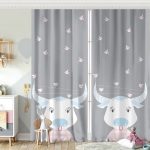 RealHomes Özel Tasarımlı Dijital Baskılı Çocuk Odası Fon Perde Realhomes