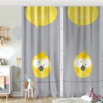 Beyaz Zeminde Akvaryum Temalı  Çocuk Odası Fon Perde Realhomes