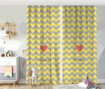 - Rh-CPerde-4592g-Sari-Gri-Zigzagli-I-Love-Animal-Desenli-Cocuk-Odasi-Fon-Perde - Realhomes  Sarı Gri Zigzaglı I Love Animal Desenli  Çocuk Odası Fon Perde Realhomes
