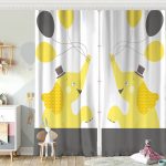 Pembe Gri Zigzaglı I Love Animal Desenli  Çocuk Odası Fon Perde Realhomes