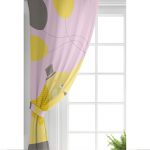 - Rh-CPerde-4596-Pembe-Zeminde-Ucan-Balonlar-ve-Fil-Desenli-Cocuk-Odasi-Fon-Perde-1 - Realhomes  Pembe Zeminde Uçan Balonlar ve Fil Desenli Çocuk Odası Fon Perde Realhomes