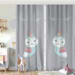 RealHomes Özel Tasarımlı Dijital Baskılı Çocuk Odası Fon Perde Realhomes