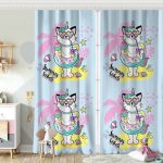 RealHomes Özel Tasarımlı Dijital Baskılı Çocuk Odası Fon Perde Realhomes