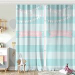 Welcome Baby Shower Temalı Sevimli Ayıcık Çocuk Odası Fon Perde Realhomes