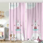 Gri Çizgili Baby Shower Çocuk Odası Fon Perde Realhomes