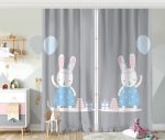 - Rh-CPerde-4816-Gri-Zeminde-Balonlu-Sevimli-Tavsan-Cocuk-Odasi-Fon-Perde - Realhomes  Gri Zeminde Balonlu Sevimli Tavşan Çocuk Odası Fon Perde Realhomes