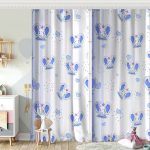 Beyaz Zeminde Be Wild & Beautiful Temalı Çocuk Odası Fon Perde Realhomes