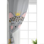 - Rh-CPerde-4820-Gri-Zeminde-Be-Wild-Beautiful-Temali-Cocuk-Odasi-Fon-Perde-1 - Realhomes Gri Zeminde Be Wild & Beautiful Temalı Çocuk Odası Fon Perde Realhomes