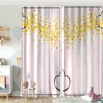 Gri Zeminde Save The Date Motifli Çocuk Odası Fon Perde Realhomes