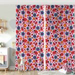 Realhomes Mavi Zeminde Uğurböceği Dijital Baskılı Modern Çocuk Odası Fon Perde Realhomes