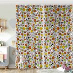 Realhomes Papatya Desenli Dijital Baskılı Modern Çocuk Odası Fon Perde Realhomes