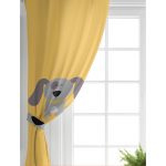 Realhomes Köpek Desenli Dijital Baskılı Modern Çocuk Odası Fon Perde Realhomes