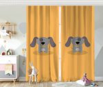 Realhomes Köpek Desenli Dijital Baskılı Modern Çocuk Odası Fon Perde Realhomes