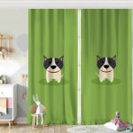 Realhomes Köpek Desenli Dijital Baskılı Modern Çocuk Odası Fon Perde Realhomes