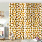 Realhomes Fındık Kurdu Sincap Dijital Baskılı Modern Çocuk Odası Fon Perde Realhomes