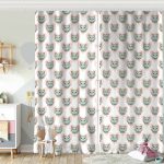 Realhomes Fındık Kurdu Sincap Dijital Baskılı Modern Çocuk Odası Fon Perde Realhomes