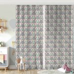 Realhomes Kedi Desenli Dijital Baskılı Modern Çocuk Odası Fon Perde Realhomes