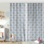 Realhomes Kedi Desenli Dijital Baskılı Modern Çocuk Odası Fon Perde Realhomes