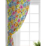 Realhomes Renkli Sayılar Dijital Baskılı Modern Çocuk Odası Fon Perde Realhomes