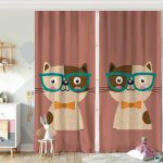 Realhomes Renkli Kedi Dijital Baskılı Modern Çocuk Odası Fon Perde Realhomes