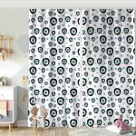 Realhomes Renkli Kedi Dijital Baskılı Modern Çocuk Odası Fon Perde Realhomes