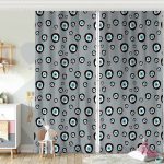 Realhomes Nazar Boncuklu Dijital Baskılı Modern Çocuk Odası Fon Perde Realhomes