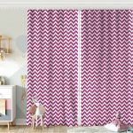 Modern Zigzag Desenli Dijital Baskılı Çocuk Odası Fon Perde Realhomes