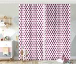 Kalp Desen Dijital Baskılı Çocuk Odası Fon Perde Realhomes