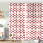 Kalp Desen Dijital Baskılı Çocuk Odası Fon Perde Realhomes