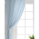 Bebek Mavi Dijital Baskılı Çocuk Odası Fon Perde Realhomes