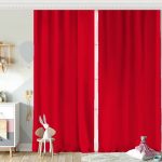 Turkuaz Renkli Dijital Baskılı Çocuk Odası Fon Perde Realhomes