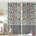 Realhomes Kelebek Temalı Dijital Baskılı 3D Çocuk Odası Fon Perde Realhomes